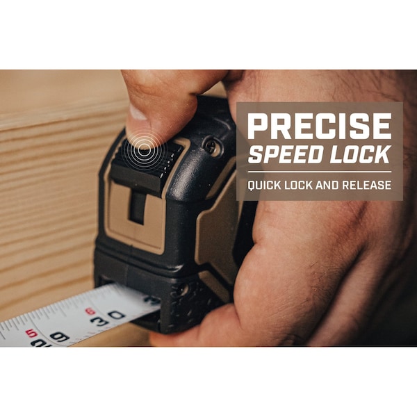 Spec Ops 25-Foot Tape Measure Tool Set, 1 1/8in Double-Sided Blade, 2PK SPEC-TM25-2PK - main